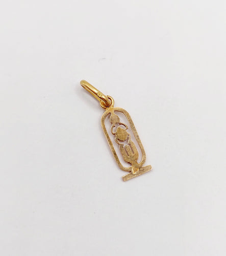 Pendentif Pendentif vintage or rose 18k scarabée égyptien 58 Facettes A06023