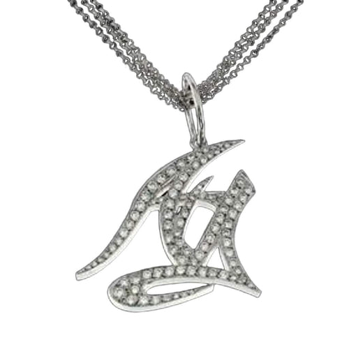 Pendentif Pendentif en or blanc, diamants naturels 58 Facettes PG-201108