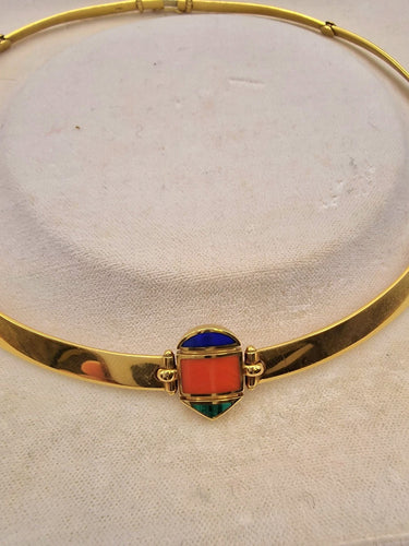 Collier Collier Rivière en or jaune, fabriqué en Italie, années 1990 58 Facettes