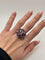 Bague 58 Bague ancienne or blanc diamants 0,35 ct et rubis 58 Facettes