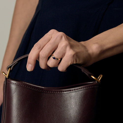 Bague 52 Bague en Or jaune 18k Saphir 58 Facettes PER0482