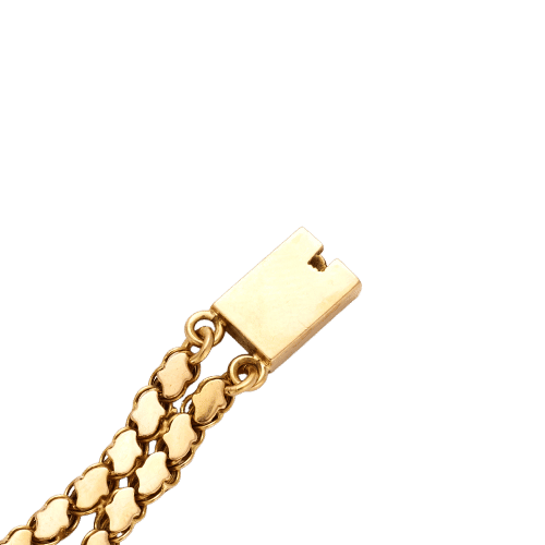 Bracelet Bracelet or jaune et œil de tigre 58 Facettes