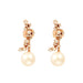 Boucles d'oreilles Boucles d'oreilles or rose diamants perles 58 Facettes LP430