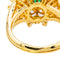 Bague 47.5 Bague Pompadour Or jaune Emeraude, Diamant 58 Facettes 3455379CN