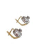 Boucles d'oreilles Boucles d’oreilles en or jaune et blanc diamants 58 Facettes