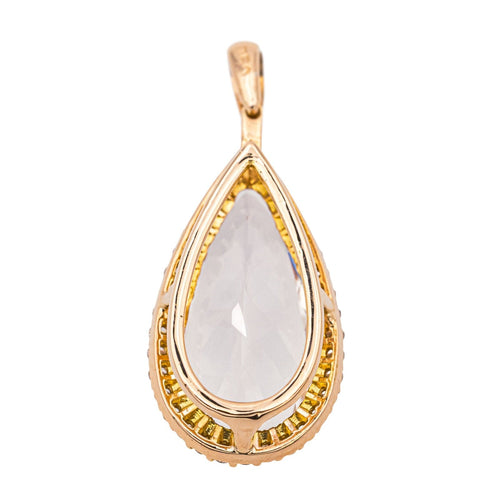 Pendentif Pendentif Poire Or rose Morganite, Diamant 58 Facettes 4063808RV