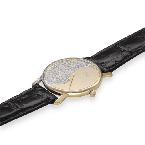 Montre Montre Chopard Yin et Yang en or jaune et gris 18K - 1,50 ct de diamants - Mecanique calibre 839 - Vers 1970 - 31 mm 58 Facettes FB10608