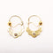 Boucles d'oreilles Boucles d'oreilles créoles savoyardes or jaune 58 Facettes