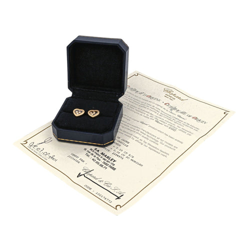 Boucles d'oreilles Chopard Boucles d'oreilles Happy diamonds Or jaune Diamant 58 Facettes 3951646CN