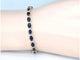 Bracelet Bracelet tennis en or avec diamants et saphir 58 Facettes 2063