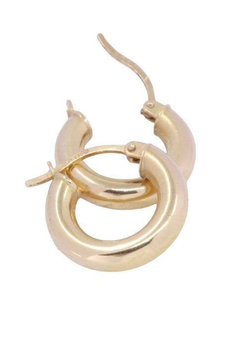 Modern hoop earrings