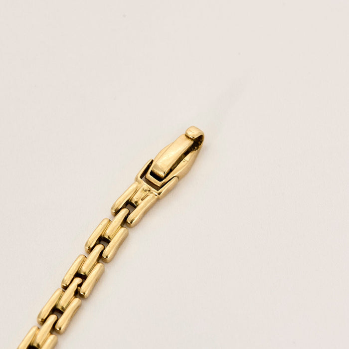 Yellow gold sapphire bracelet