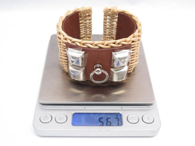 Collier bracelet HERMES collier de chein medor picnic osier 18cm boite 58 Facettes 267665