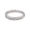 Bague 49 Bague  Demi- alliance  Or blanc Diamant 58 Facettes 4738162CN