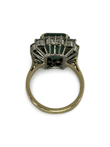 Bague 52 Bague or jaune émeraude 6,80 ct 58 Facettes 00021101