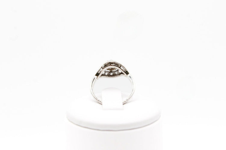 Bague 53 Bague or blanc,  diamants 58 Facettes 250258