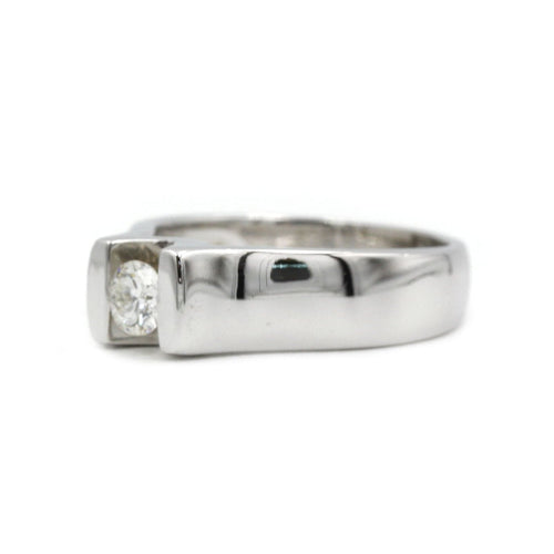 Bague 51 Bague - Or blanc & Diamant 0,25 carat 58 Facettes 220013R
