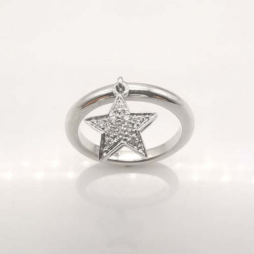 Bague 53 Bague en or blanc 18 carats & diamants 58 Facettes