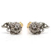 Boucles d'oreilles Boucles d'oreilles en or blanc et jaune avec diamants 58 Facettes E362489