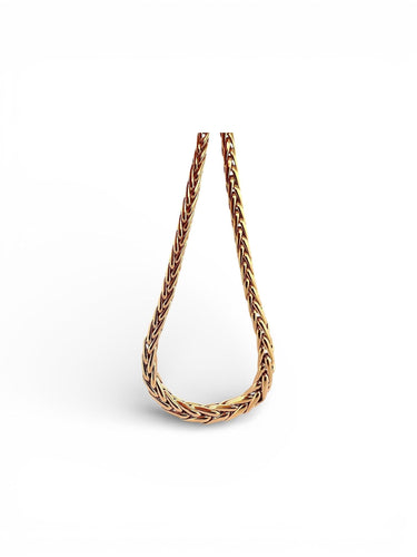 Collier Collier maille palmier en chute or jaune 18 carats 58 Facettes