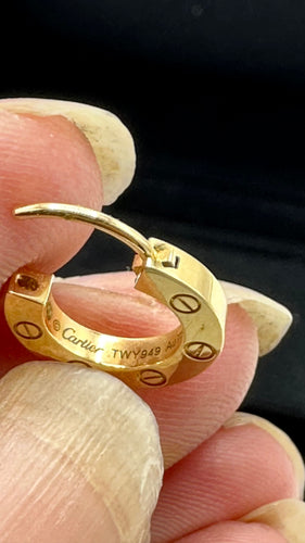 Boucles d'oreilles CARTIER - Mono Boucle Love Or 58 Facettes 096332231317