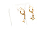 Boucles d'oreilles Boucles d'oreilles Art Déco en or jaune et blanc, diamants taille rose 58 Facettes 22615