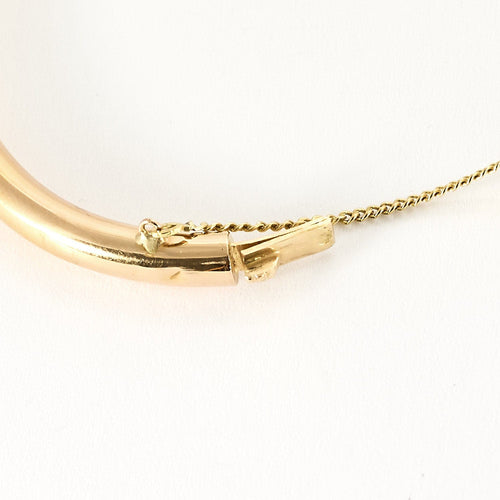 Bracelet Bracelet jonc en or rose, or blanc et roses diamantés 58 Facettes BIA1039