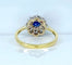 Bague 53 Bague marguerite en or, saphir et diamants 58 Facettes AB572