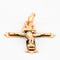 Pendentif Croix  or jaune 58 Facettes