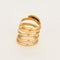 Bague 57 Bague serpent en Or jaune, rubis et diamants 58 Facettes REU0851X2