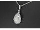 Pendentif Pendentif en forme de larme en or blanc avec diamants 58 Facettes 2056