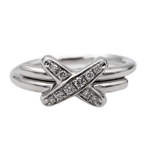 Bague 51 Chaumet Bague Liens Or blanc Diamant 58 Facettes 2830536CN