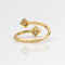 Bague 53 Bague PRINCESSE en or jaune et diamants 58 Facettes D364481GM