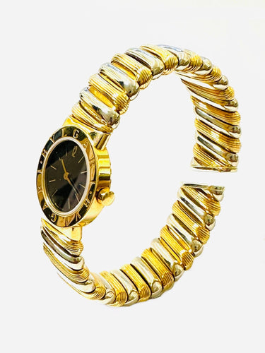 Montre BVLGARI. Collection Bvlgari-Bvlgari, montre 2 ors 18K 58 Facettes