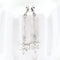 Boucles d'oreilles Longues boucles d'oreilles en or blanc 18 carats serties de diamants taille brillant 58 Facettes VV1-E