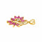 Pendentif Pendentif  Or jaune Rubis, Diamant 58 Facettes 4169051CN