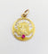 Pendentif Médaille Art Nouveau or jaune, rubis synthétique (circa 1900) 58 Facettes A05836