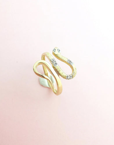 Bague 56.5 Bague Serpent - Or Diamants 58 Facettes AA 1650