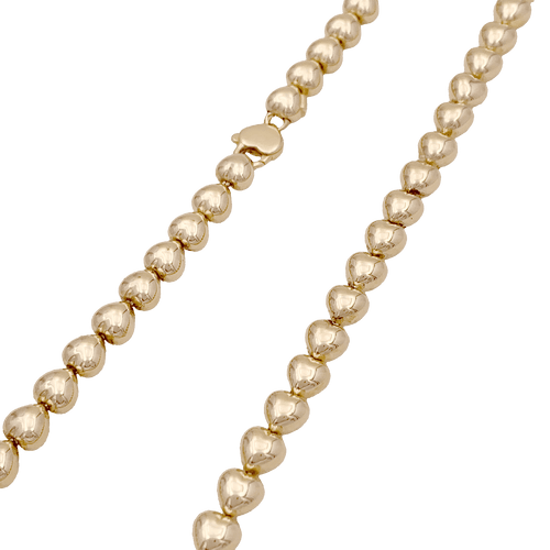 Collier Collier « Cœurs » or jaune. 58 Facettes 34555