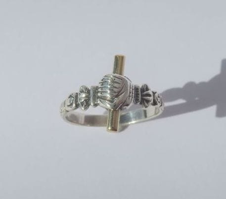 Bague 52 Arthus Bertrand - Bague Gage de Fidélité or et argent 58 Facettes