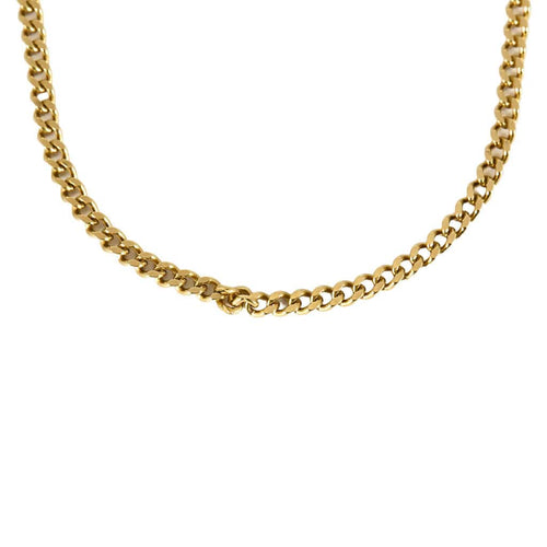 Collier Chaîne en or jaune à maille gourmette 58 Facettes DIE0977