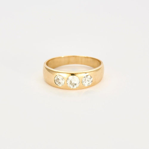 Bague 57 Bague or Jaune sertie de diamants 58 Facettes 1-0000171/4