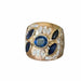 Bague 55 Bague or rose saphirs diamants 58 Facettes 265