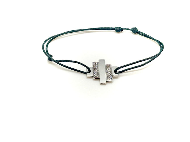 Bracelet DINH VAN - Bracelet or blanc diamants 58 Facettes M9101