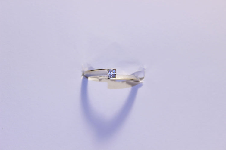 Bague 53 Bague Solitaire Diamants 58 Facettes