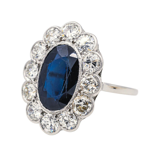 Bague 53 Bague  Pompadour   Platine Saphir, Diamant 58 Facettes 4250490CN