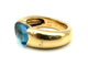 POMELLATO. Collection "Sassi", bague or jaune et topaze bleue 58 Facettes