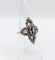 Bague 50 Bague marquise victorienne or rose et argent saphir et diamants 58 Facettes A01237