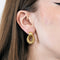Boucles d'oreilles Boucles d'oreilles godron en or jaune et diamants. 58 Facettes