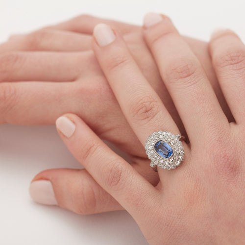 Bague 53 Bague pompadour 1930 58 Facettes